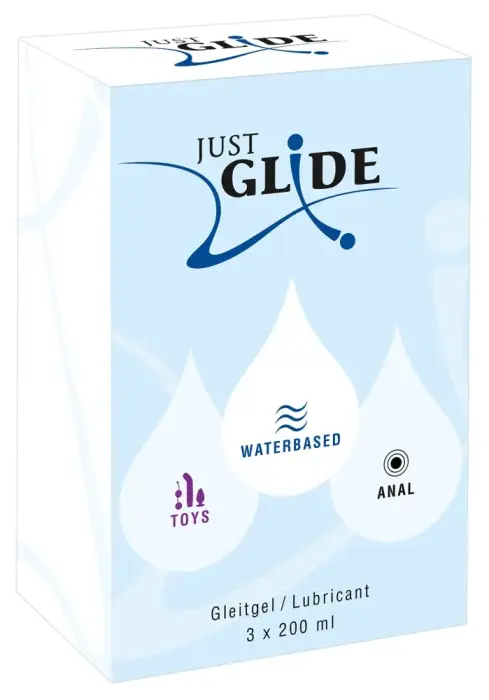 Just Glide lubrikantu komplekts uz ūdens bāzes – 600 ml