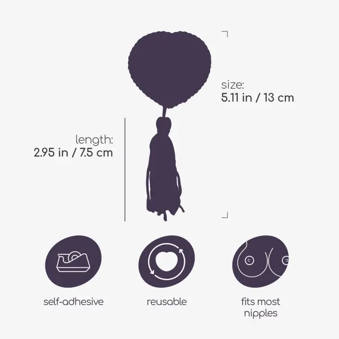 Crushious Bettie Boobs krūšu uzlīmes – One size Foto 4