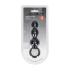 Krellēm veidots silikona dildo – 12 cm – Melns Foto 1