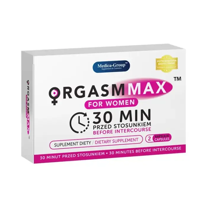 Orgasm Max for Women 2 caps – добавка с макой, женьшенем и L-аргинином