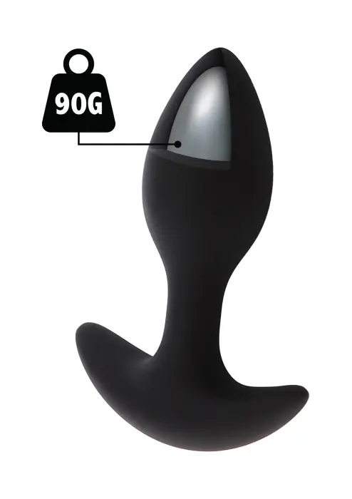 Anālais spraudnis ar svaru – 90g – Melns