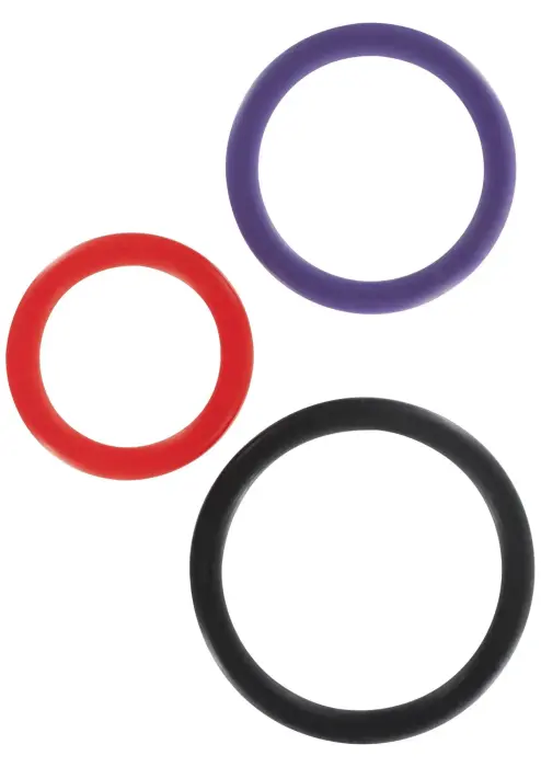 Triple Rings Multicolor 3-Pack