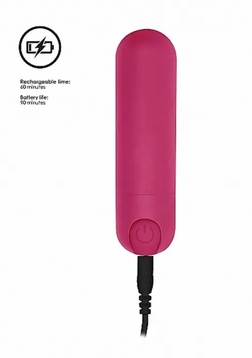 10 ātrumu uzlādējams lodes vibrators – 7.7 cm (3.1″) – rozā Foto 7
