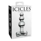 Icicles № 47 Прозрачный стеклянный анальный стик – 10.5 см (4.1″) Фото num