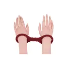 Sportsheets Enchanted Small Silicone Cuffs – манжеты – силикон – бордовый — Фото 4