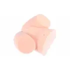 Kokos Sally intymus prietaisas Anatomical Ribbed Tunnel, plokščias pagrindas 21 cm – kūno spalva — Nuotrauka 4