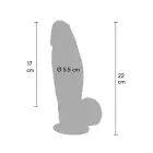 INFERNO by HIDDEN DESIRE ülirealistlik dildo – 22 cm – nahavärv — Foto 2