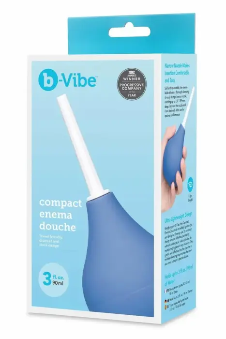 b-Vibe Compact Enema Douche – ceļojumu higiēnas sistēma – 90 ml