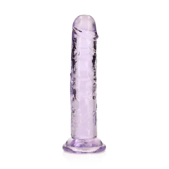 Taisns reālistisks dildo ar piesūcekni – 15.5 cm (6.1″) – Violets Foto 7