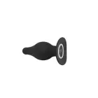 Plug-SD.Model 2 M. divslāņu vibrējošs teksturēts anālais spraudnis ar piesūcekni – 7.2 cm (2.8″) – Melns — Foto 4