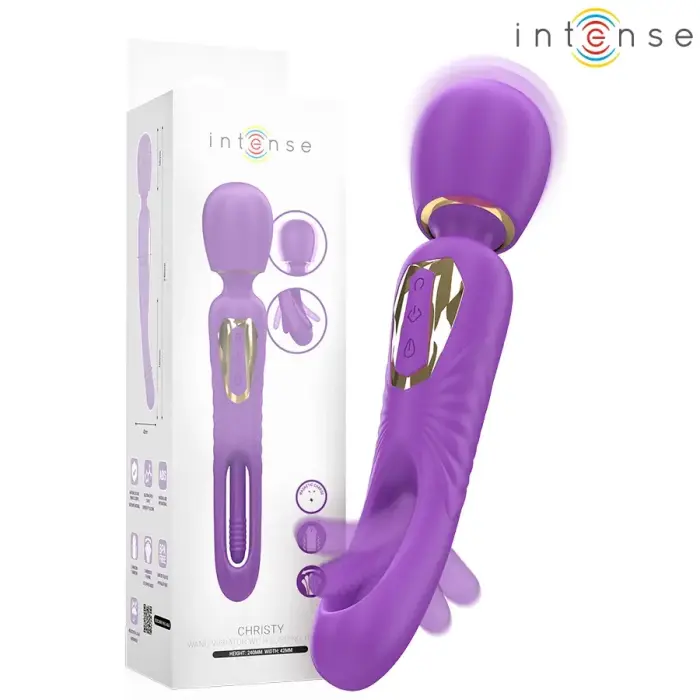 Intense Christy wand vibrators – 20 cm (7.9″) – rozā