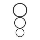 Flat Cockring Set – Black — Photo 2