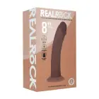 Vive REA219 – dual-density curved vibrating dildo with suction cup – brown – 20.3 cm — Photo 2