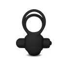 Power Clit Duo силиконовое кольцо для члена – черный — Фото 8