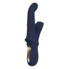 GODDESS IRIS Duo Vibrator with Sliding Bead – 23.5 cm (9.25″) – Dark Blue — Photo 2