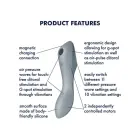 Curvy Trinity 3 vibraator – 18 cm (7″) – sinine — Foto 3