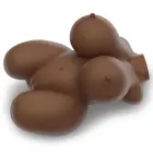 LoveToy Streetgirl's #6 Black – liela izmēra torsa masturbators, vagīna un anuss, TPE, 5 kg — Foto 3