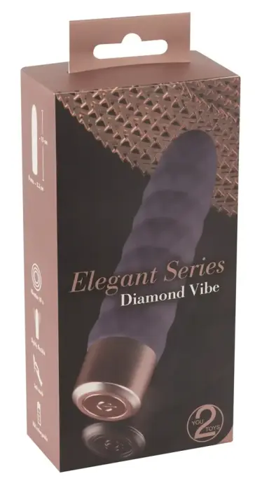 Элегантный Diamond Vibe вибратор – 15 см – розовый