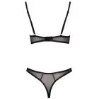 Cottelli LINGERIE rinnahoidja ja stringide komplekt – 75B/S – must — Foto 7