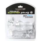 Perfect Fit Double Tunnel Plug XL – 12.7 cm – Clear — Photo 2