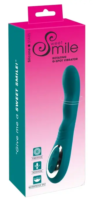 Sweet Smile Вращающийся вибратор для точки G – 23 см (9.1″) – розовый