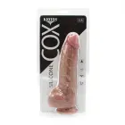 Kiotos COX reālistisks dzīslains dildo ar piesūcekni un strap-on saderību – 20 cm (8″) – miesas krāsa — Foto 9