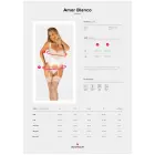 Amor Blanco korsete un stringi komplekts – balts – L/XL — Foto 7