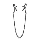 BLAZE DELUXE Metal Nipple Clamps with Chain – Black — Photo 2