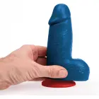 Dagr S Blue realistiškas tekstūruotas dildo – 16 cm (6.3″) – mėlynas — Nuotrauka 4