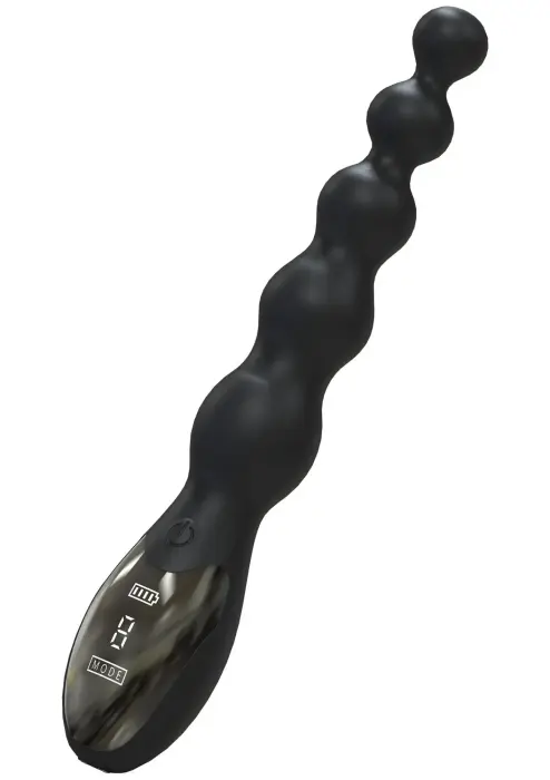 Beaded Anal Power Vibrator – Black