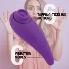 FeelzToys FemmeGasm Tapping & Tickling System vibraator – 14 cm (5.5″) – lilla — Foto 4