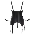 Cottelli BONDAGE Strappy Basque Set with Crotchless String and Handcuffs – Black – S — Photo 9
