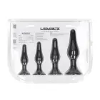LEVELZ Slim Silicone Plug Set – 4 Sizes S/M/L/XL – Black — Photo 2