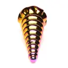 Twilight varavīksnes krāsu stikla dildo – 16 cm (6.3″) — Foto 6