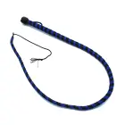 Leather Whip Black & Blue 140 cm — Photo 3