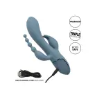 Triple Ecstasy Rabbit Vibrator – Grey — Photo 6