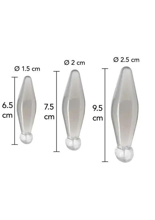 3 gab. pirkstu uzmavu komplekts – Caurspīdīgs Foto 2