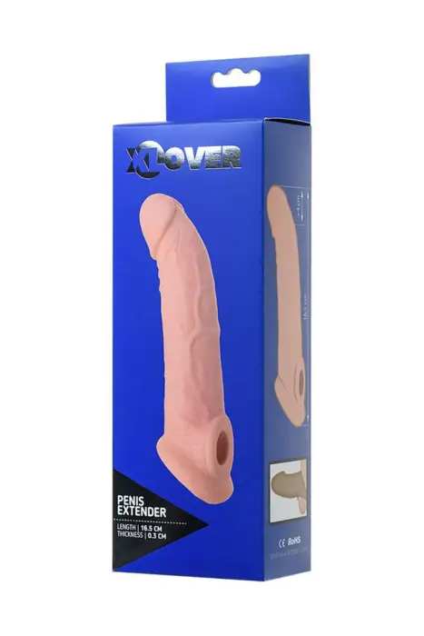 ToyFa Xlover varpos rankovė dydžiui padidinti, TPE, kūno spalva, 16,5 cm (6,5″)
