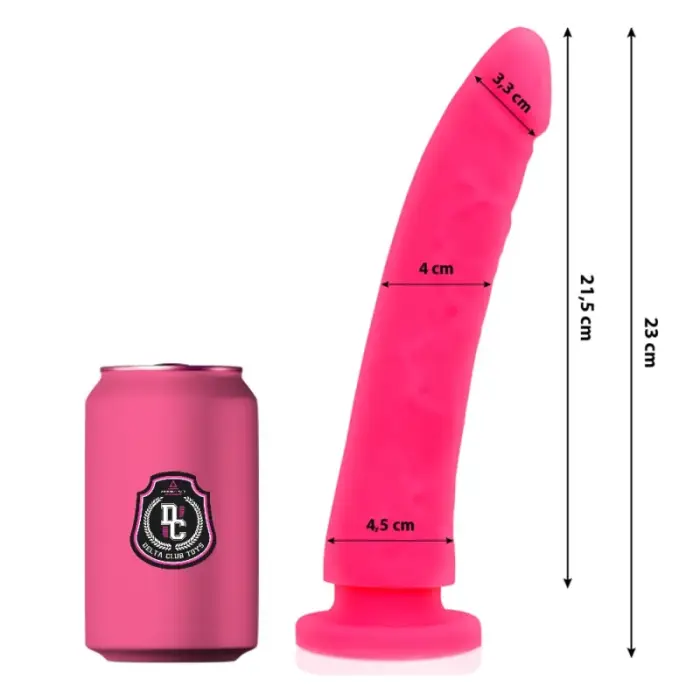 Delta Club dildo – 23 cm (9″) – rozā