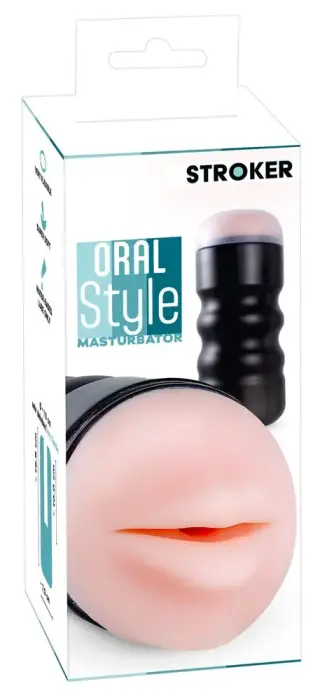 STROKER Oral Style masturbators – diskrēts futrālis – 17 cm (6.5″)