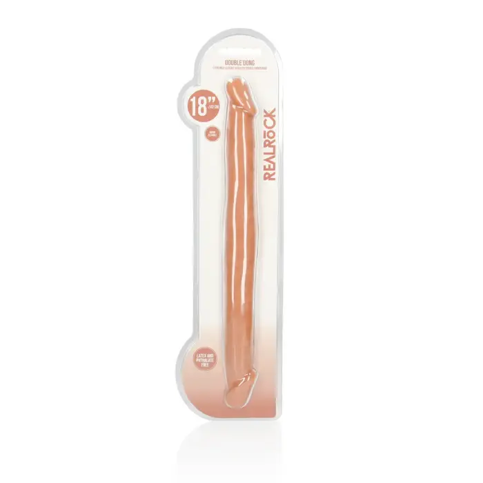 Double Realistic Dildo – 46 cm (18″) – Skin