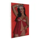 Daring Intimates Peek-a-Boo Bow Babydoll – Red – L/XL — Photo 4