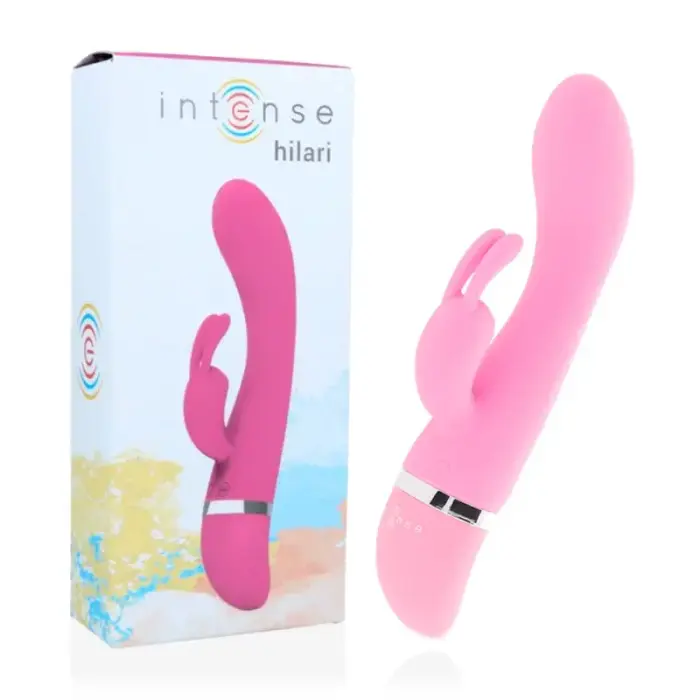 Intense Hilari divmotoru elastīgs vibrators – 18.9 cm (7.4″) – rozā