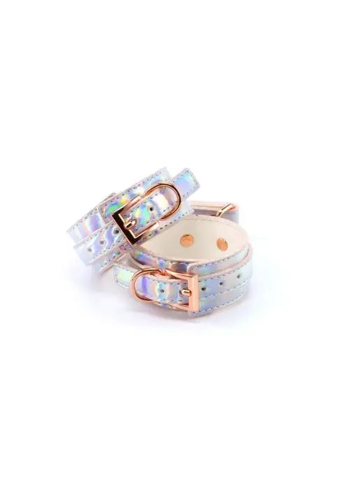 Cosmo голографические виниловые оковы для ног – разноцветные