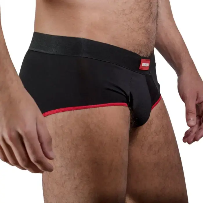 Macho MS24R – classic men's briefs with push-up cup – dark red – XL
