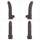 LoveToy Sliding Skin Pro II – вибрирующий силиконовый дилдо – 10" – 10 режимов — Фото 22