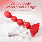 Rožu rotējošās anālās bumbiņas – Red Foto 11