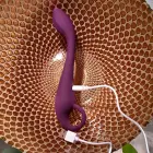 Evolved Lochness įkraunamas silikoninis išlenktas vibratorius – 19 cm – mėlynas — Nuotrauka 5