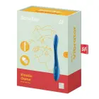 Satisfyer Elastic Game elastīgs vibrators – 22 cm (8.5″) – tumši zils Foto 1