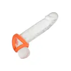Alpha Triple Cock Ring – Orange — Photo 7